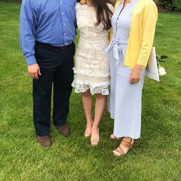 PRETTY LITTLE THING white lace bodycon dress - Picture 4 of 4
